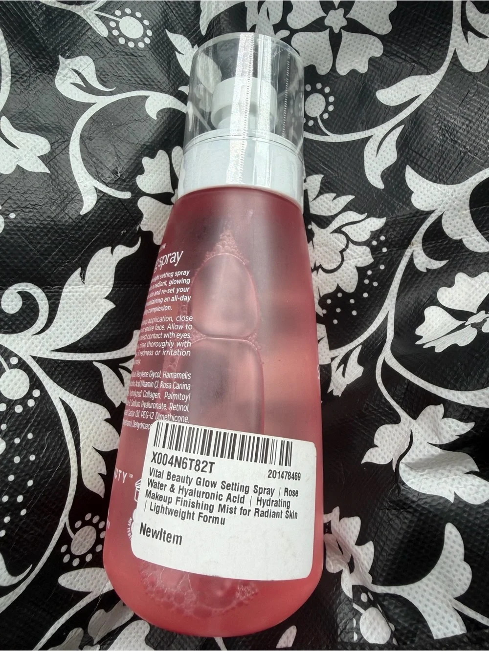 Glow Setting Spray — Rose Water & Hyaluronic Acid (Pink)